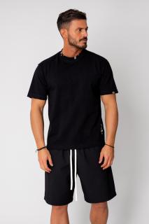 Tricou cu accesorii metalice Black