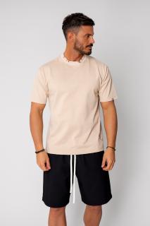 Tricou cu accesorii metalice Light Beige