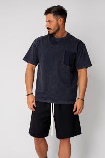 Tricou fake poket Black