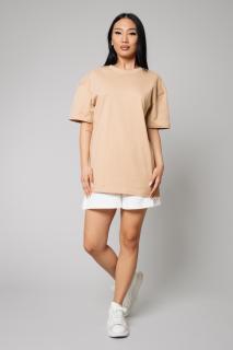 Tricou Femei Heavy Oversized Union Beige