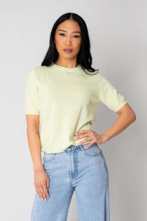 Tricou Femei tricotat 100% lana Mint