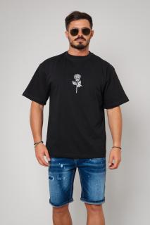 Tricou H Rose Barbati Oversized Black