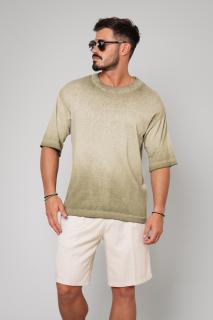 Tricou tricotat Oversized Olive