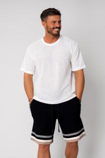 Tricou tricotat White