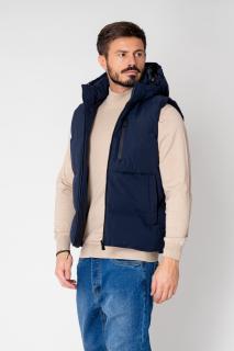 Vesta cu gluga Navy