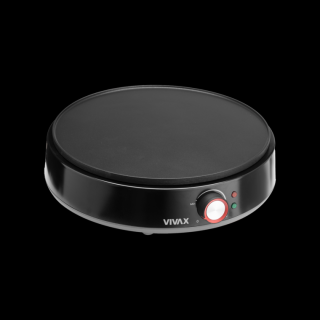 Aparat de facut clatite Vivax, PM-1200TB, 1200W, Negru