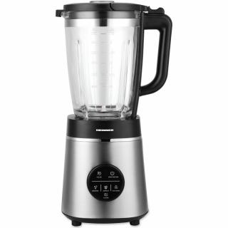 Blender de masa Heinner Bette Noir HBL-D1400SS, 1400W, capacitate bol sticla 1.75L, control digital, autocuratare, sistem siguranta, lame inox, carcasa inox, negru argintiu