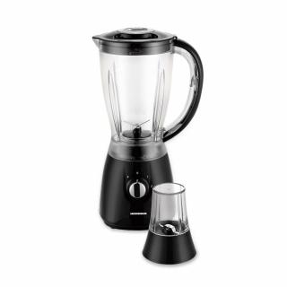 Blender de masa Heinner HBL-500R, 500W, 2 viteze+Pulse, Bol 1.5 L, Rasnita, Negru