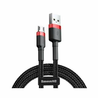 Cablu Baseus Cafule, Micro USB - USB, 2 metri, 1.5A, Negru Rosu