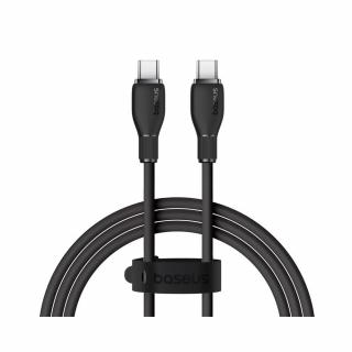 Cablu Baseus Pudding Series, 100W, USB-C la USB-C, Fast Charging, 1.2 metri Negru