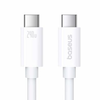 Cablu Baseus Superior Series 2 USB4 Full-Function, Incarcare rapida, USB-C la USB-C 240W, 1m, Alb