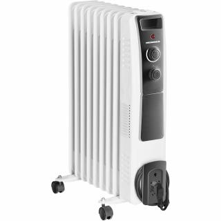 Calorifer electric cu ulei Heinner HOH-Y09WB, 2000 W, 9 elementi, protectie supraincalzire, termostat reglabil, alb - RESIGILAT