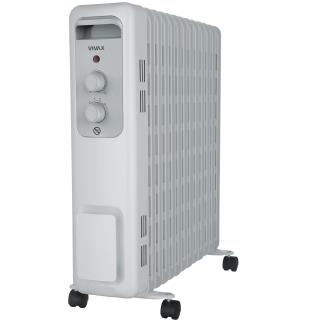 Calorifer electric cu ulei Vivax OH-13250M W, 2500 W, 13 elementi, Termostat reglabil, Alb