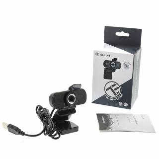 Camera web Tellur Full HD, 2MP, autofocus, microfon, Negru