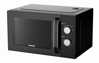 Cuptor cu microunde Heinner HMW-M2535BK,Capacitate 25L, Control mecanic,  Negru