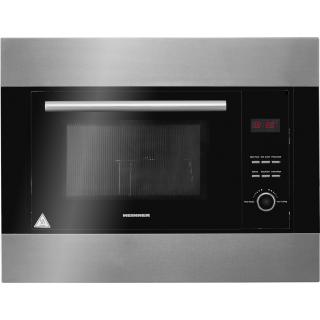Cuptor cu microunde incorporabil Heinner HMW-23BIXBK, 23 L, 800 W, Grill, Digital, Negru  Inox