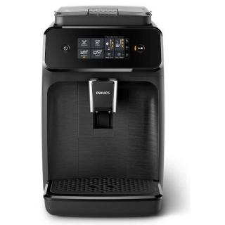 Espressor de cafea automat PHILIPS Seria 1200 EP1200 00, ecran tactil, AquaClean, 1.8l, 1500W, 15 bar, Negru