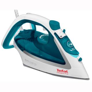 Fier de calcat TEFAL EasyGliss Plus FV5718E0, 2500W, 190g min, Easygliss Plus , Durilium AirGlide, functie calcare verticala, Autosteam, albalbastru, turcoaz