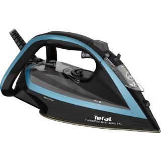 Fier de calcat Tefal Turbo Anti-Calc FV5695E1, 3000W, jet de abur 270 g min, abur variabil 0-50 g min, rezervor apa 300ml, talpa Durilium AirGlide Autoclean, colector anticalcar, oprire automata, negr