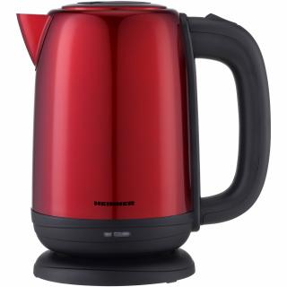 Fierbator electric Heinner HEK-2200RDSS, 1850-2200w, 1.7l, carcasa inox, filtru detasabil, Rosu