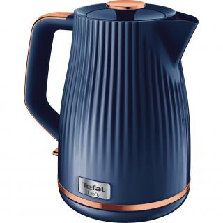 Fierbator Tefal Loft KO251430, 2400W, capacitate 1.7L, capac detasabil, filtru anticalcar, baza rotativa, indicator pentru nivelul apei, albastru