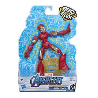 Figurina Bend and Flex Avengers - Iron Man, 15 cm