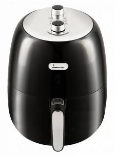 Friteuza cu aer cald FRAM FAF-1500BK, 1500W, 3.2L, vas detasabil anti-adeziv, termostat reglabil 80-200 C, temporizator 30 min, protectie supraincalzire, Negru