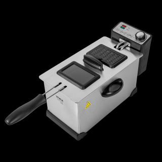 Friteuza cu ulei, VIVAX DF-2003SS, capacitate 3 l, putere 2000 W, Inox, Argintiu