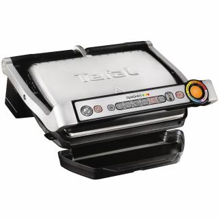 Gratar electric Tefal OptiGrill+ GC712D34 , 2000 W, 6 programe automate, Inox Negru