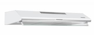 Hota traditionala Heinner HCH-490-WH, 2 motoare, Putere de absorbtie 304.5 m3 h, Lumina LED, 3 trepte de viteza, 90 cm, Alb