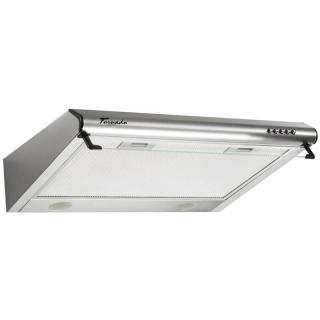 Hota traditionala Tornado Bona 20 (50) LED, 2 motoare, latime 50 cm, absorbtie 560 m3 ora, filtru anti-grasimi aluminiu 5 straturi, Inox