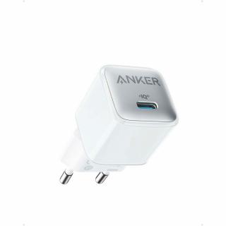 Incarcator retea Anker 512 Nano 3 20W USB-C, PowerIQ 3.0, Alb