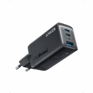 Incarcator retea Anker 735 GaNPrime III 65W, PPS 3, 2x USB-C, 1x USB-A, PowerIQ 3.0, Negru