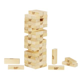 Joc Jenga Classic, Hasbro, Lemn, 6 ani+