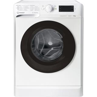 Masina de spalat rufe Indesit MTWE91484WKEE, 9 kg, 1400 rpm, Clasa C, Fast Cycles, Motor Inverter, Display Digital, Alb Negru