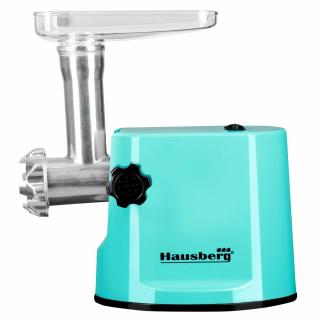 Masina de tocat electrica Hausberg , HB 3415 ,1000 W + Accesoriu carnati , Turcoaz - RESIGILAT