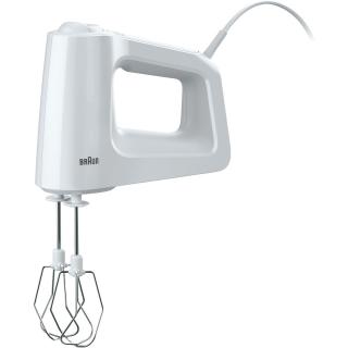 Mixer de mana Braun HM3000, 450W, 5 Viteze, Alb