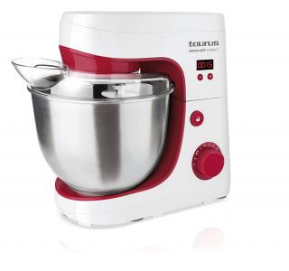 Mixer Taurus Mixing Chef Compact, 600W, Capacitate bol 4.2l, Alb Rosu