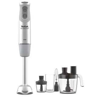 Mixer vertical Tefal Quickchef HB65LD38, 1000W, 20 viteze, functie Pulse  Turbo, tocator 500 ml, pahar gradat 800 ml, procesator 5 in 1 de 3L, tel, protectie antistropire, alb