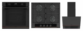 Pachet Pyramis Trio Copper Line 2080 Black Glass