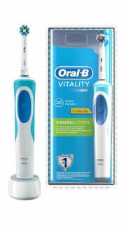 Periuta de dinti electrica Oral-B  Cross Action, 1 capat, Alb Albastru