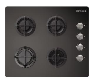 Plita gaz Pyramis 5343.02 Black Glass