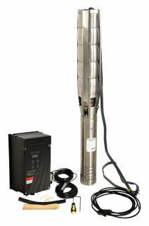 Progarden Pachet Aqua SOLAR 4053 pompa submersibila, 3  , solar, 3000W 300V, MPPT, 660L min, 45m, multietajata apa curata + 14 x SP460M-72H Panou fotovoltaic