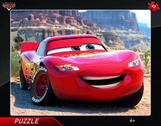 Puzzle cu rama - Fulger McQueen