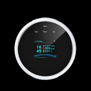 Senzor detector de gaz wireless, portabil, pentru detectare scurgere de gaze, smart control, display LCD, semnal luminos si acustic cu notificare pe telefon
