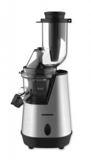 Storcator de fructe cu melc Heinner HSJ-200X, 200 W, 75 Rpm, Tub larg 80 mm, Recipiente fara BPA, Functie reverse, Inox