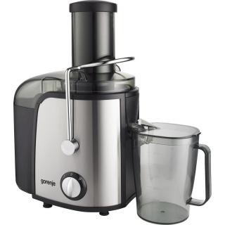 Storcator de fructe si legume Gorenje JC805EII, 800W, Recipient suc 1 l, Recipient pulpa 1.5 l, Tub de alimentare XXL, Negru Inox