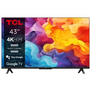 Televizor TCL LED 43V6B, 108 cm, Smart Google TV, 4K Ultra HD, Clasa F