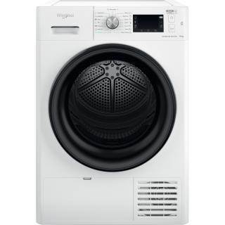 Uscator de rufe Whirlpool FFTM229X2BEE, Pompa de caldura, 9 kg, Clasa A++, Motor Inverter, Freshcare+, Tehnologia al 6-lea Simt, Alb