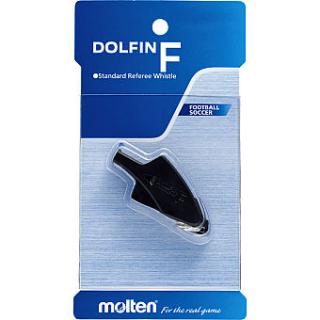 Fluier pentru arbitru de fotbal Molten Dolfin F negru model RA0070